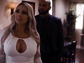 Bisex MILF stepmom introducing big cocked BF to a teen