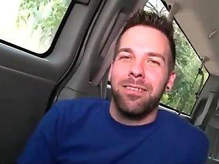 Handsome guy gets on the boys bus for sex