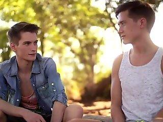 Hot twinks anal rimming and cumshot