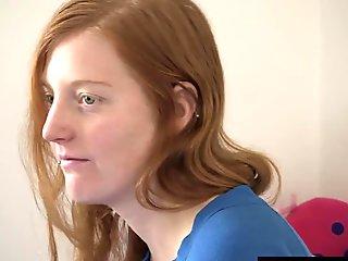 Hairy amateur redhead and brunette lick pussies till orgasm