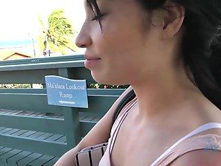 Rina Has Fun On The Beach, And The Aquarium - ATKGirlfriends