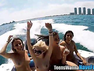 Yacht party teens jizzed