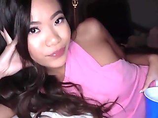 Hot Asian Sister Fucks Big Dick Brother In Pillow Fort